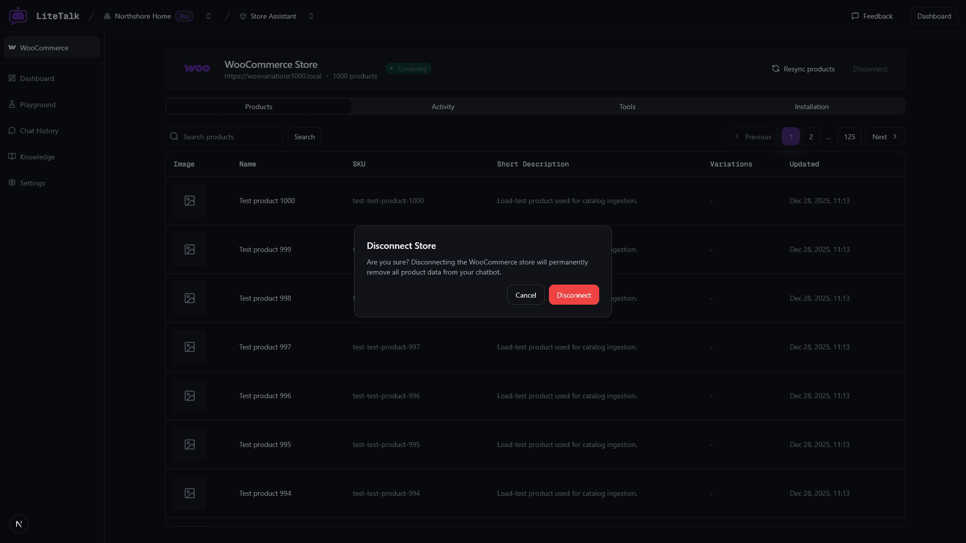 WooCommerce Disconnect