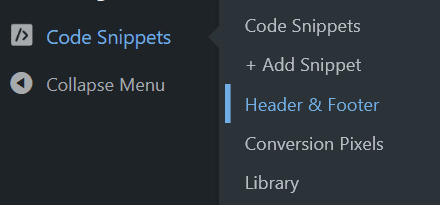 WP Header Footer